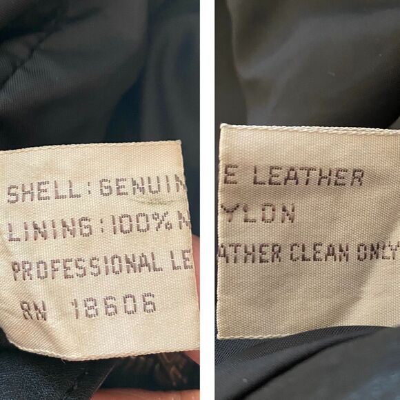 Schott Sportwear Woman Genuine Leather Pants Bottom‎ 28 Black 5 Pocket Used - Picture 4 of 11